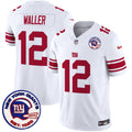 Men's New York Giants Est 1925 Patch Vapor Limited Jersey - All Stitched - White, Darren Waller