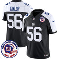 Men's New York Giants Est 1925 Patch Vapor Limited Jersey - All Stitched - Black Alternate, Lawrence Taylor