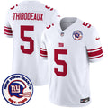 Men's New York Giants Est 1925 Patch Vapor Limited Jersey - All Stitched - White, Kayvon Thibodeaux
