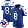 Men's New York Giants Est 1925 Patch Vapor Limited Jersey - All Stitched - Alternate, Daniel Jones