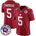 Men's New York Giants Est 1925 Patch Vapor Limited Jersey - All Stitched - Red, Kayvon Thibodeaux