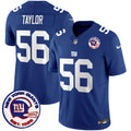 Men's New York Giants Est 1925 Patch Vapor Limited Jersey - All Stitched - Royal, Lawrence Taylor