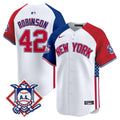 Men's New York Yankees 2024 Fourth of July Vapor Premier Limited Jersey V8 - All Stitched - Alternate, Jackie Robinson