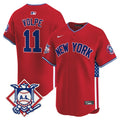 Men's New York Yankees 2024 Fourth of July Vapor Premier Limited Jersey V8 - All Stitched - Red, Anthony Volpe