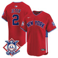 Men's New York Yankees 2024 Fourth of July Vapor Premier Limited Jersey V8 - All Stitched - Red, Derek Jeter