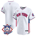 Men's New York Yankees 2024 Fourth of July Vapor Premier Limited Jersey V8 - All Stitched - White, Team
