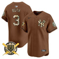 Men's New York Yankees Armed Forces Day Vapor Premier Limited Jersey - All Stitched - Brown, Babe Ruth