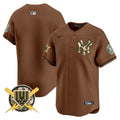 Men's New York Yankees Armed Forces Day Vapor Premier Limited Jersey - All Stitched - Brown, Team