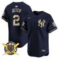 Men's New York Yankees Armed Forces Day Vapor Premier Limited Jersey - All Stitched - Navy, Derek Jeter