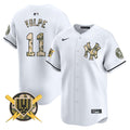 Men's New York Yankees Armed Forces Day Vapor Premier Limited Jersey - All Stitched - White, Anthony Volpe