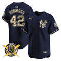Men's New York Yankees Armed Forces Day Vapor Premier Limited Jersey - All Stitched - Navy, Jackie Robinson