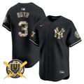 Men's New York Yankees Armed Forces Day Vapor Premier Limited Jersey - All Stitched - Black, Babe Ruth