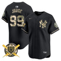 Men's New York Yankees Armed Forces Day Vapor Premier Limited Jersey - All Stitched - Black, Aaron Judge