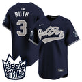 Men's New York Yankees Biggie Smalls Vapor Premier Limited Jersey - All Stitched - Alternate, Babe Ruth