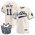 Men's New York Yankees Biggie Smalls Vapor Premier Limited Jersey - All Stitched - Cream, Anthony Volpe