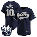 Men's New York Yankees Biggie Smalls Vapor Premier Limited Jersey - All Stitched - Alternate, #10 Biggie
