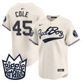 Men's New York Yankees Biggie Smalls Vapor Premier Limited Jersey - All Stitched - Cream, Gerrit Cole