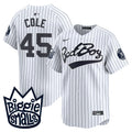 Men's New York Yankees Biggie Smalls Vapor Premier Limited Jersey - All Stitched - White, Gerrit Cole