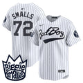 Men's New York Yankees Biggie Smalls Vapor Premier Limited Jersey - All Stitched - White, #72 Smalls