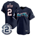 Men's New York Yankees Graffiti Vapor Premier Limited Jersey - All Stitched - Navy, Derek Jeter