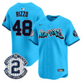 Men's New York Yankees Graffiti Vapor Premier Limited Jersey - All Stitched - Light Blue, Anthony Rizzo