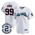 Men's New York Yankees Graffiti Vapor Premier Limited Jersey - All Stitched - Pinstripe, Aaron Judge