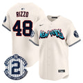 Men's New York Yankees Graffiti Vapor Premier Limited Jersey - All Stitched - Cream, Anthony Rizzo