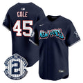 Men's New York Yankees Graffiti Vapor Premier Limited Jersey - All Stitched - Navy, Gerrit Cole