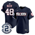 Men's New York Yankees Graffiti Vapor Premier Limited Jersey V2 - All Stitched - Navy, Anthony Rizzo