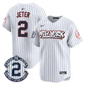 Men's New York Yankees Graffiti Vapor Premier Limited Jersey V2 - All Stitched - Pinstripe, Derek Jeter