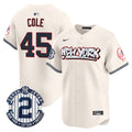 Men's New York Yankees Graffiti Vapor Premier Limited Jersey V2 - All Stitched - Cream, Gerrit Cole