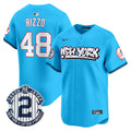 Men's New York Yankees Graffiti Vapor Premier Limited Jersey V2 - All Stitched - Light Blue, Anthony Rizzo