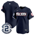 Men's New York Yankees Graffiti Vapor Premier Limited Jersey V2 - All Stitched - Navy, Team