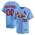 St. Louis Cardinals Nike Alternate Limited Custom Jersey - Light Blue