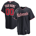 Washington Nationals Nike Alternate Custom Jersey - Navy