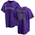 Colorado Rockies Nike Alternate Custom Jersey - Purple