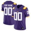 LSU Tigers Nike Custom Football Game Jersey - Purple