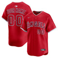 Los Angeles Angels Nike Alternate Limited Custom Jersey - Red