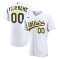 Athletics Nike Home Custom Jersey - White