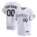 Colorado Rockies Nike Home Limited Custom Jersey - White