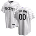 Colorado Rockies Nike Home Custom Jersey - White