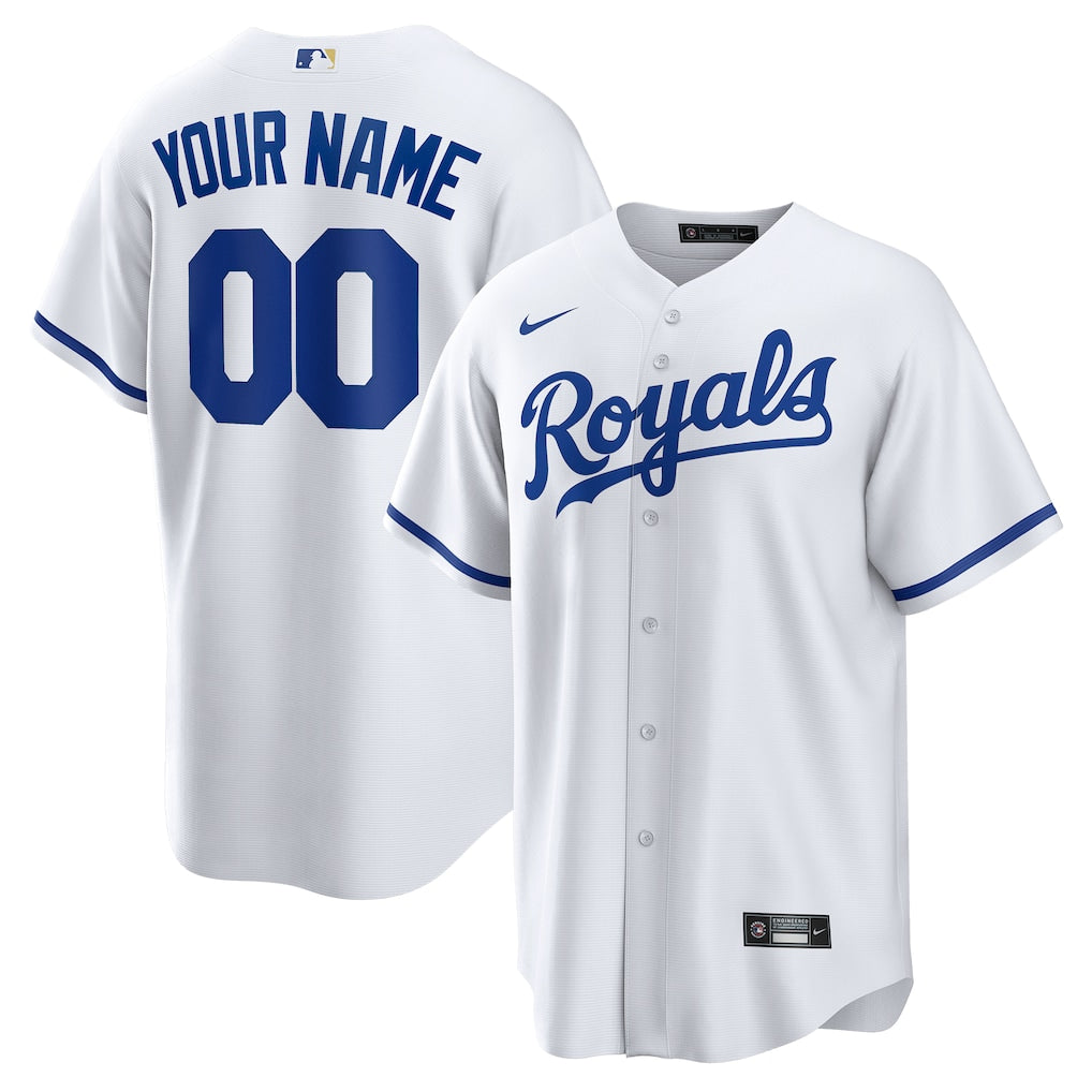 Kansas City Royals Nike Custom Jersey - White