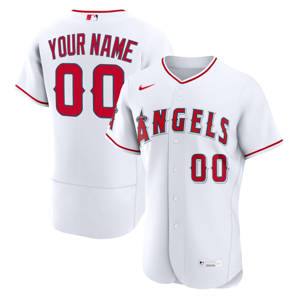 Los Angeles Angels Nike Home Custom Jersey - White