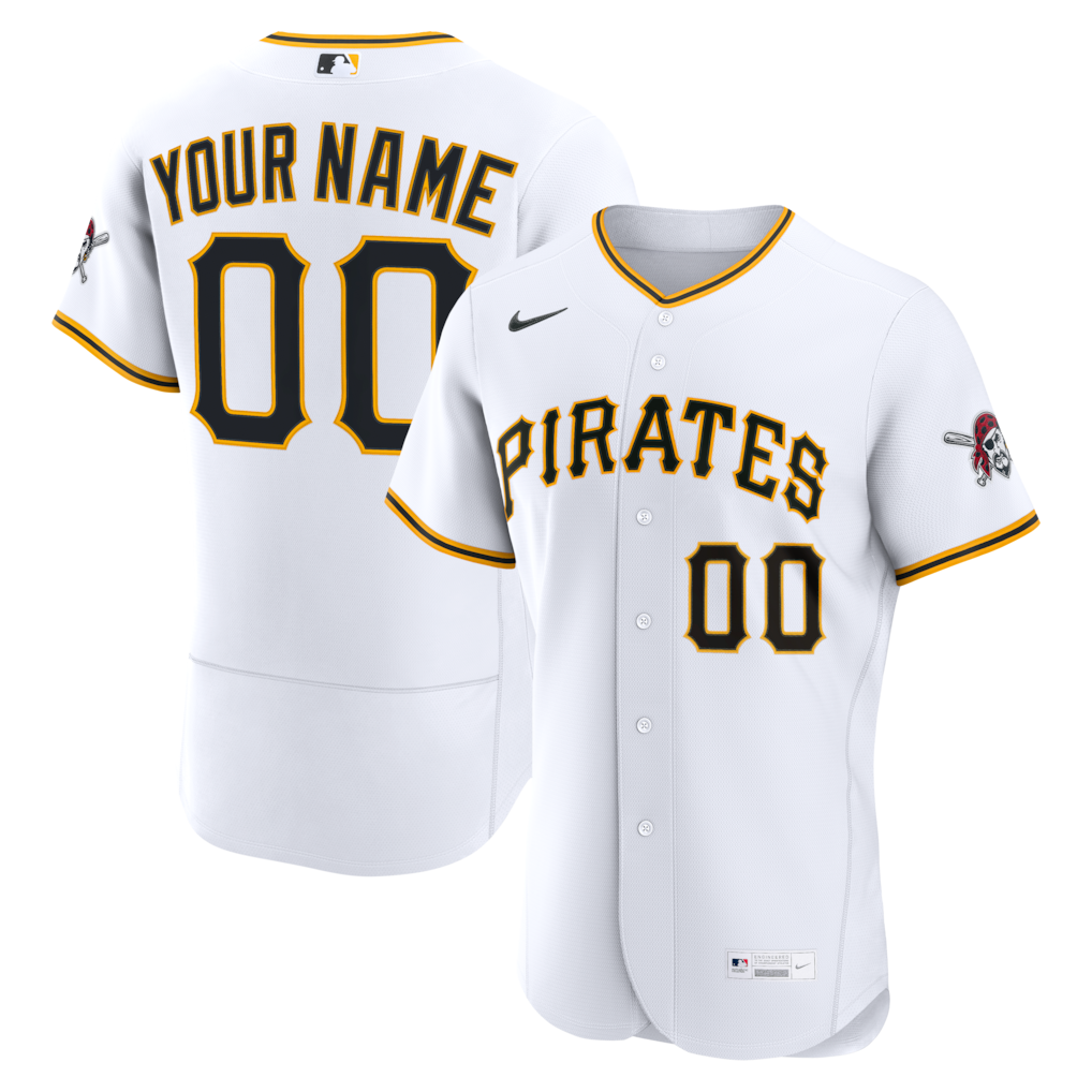 Pittsburgh Pirates Nike Home Custom Jersey - White