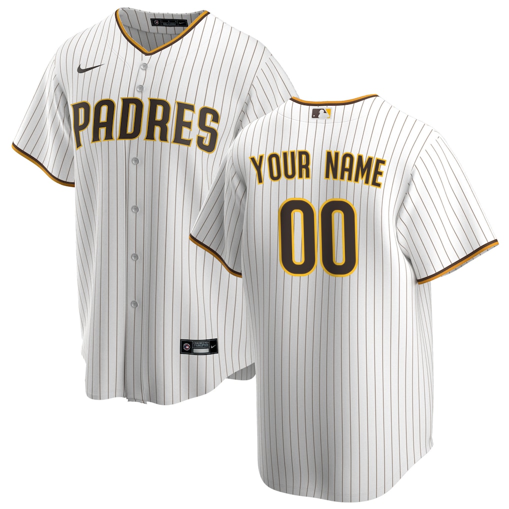 San Diego Padres Nike Home Custom Jersey - White