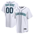 Seattle Mariners Nike Home Custom Jersey - White