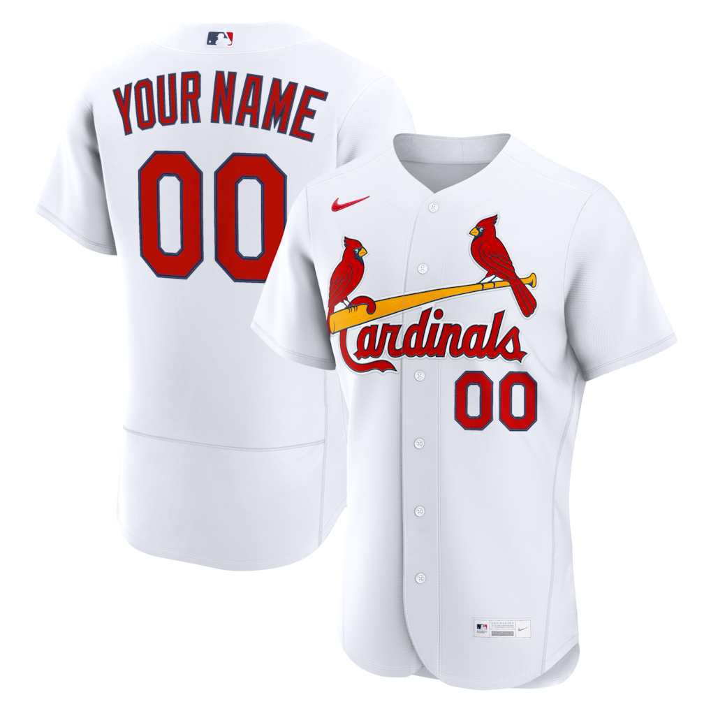 St. Louis Cardinals Nike Home Custom Jersey - White