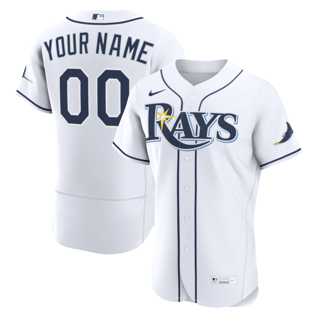 Tampa Bay Rays Nike Home Custom Jersey - White