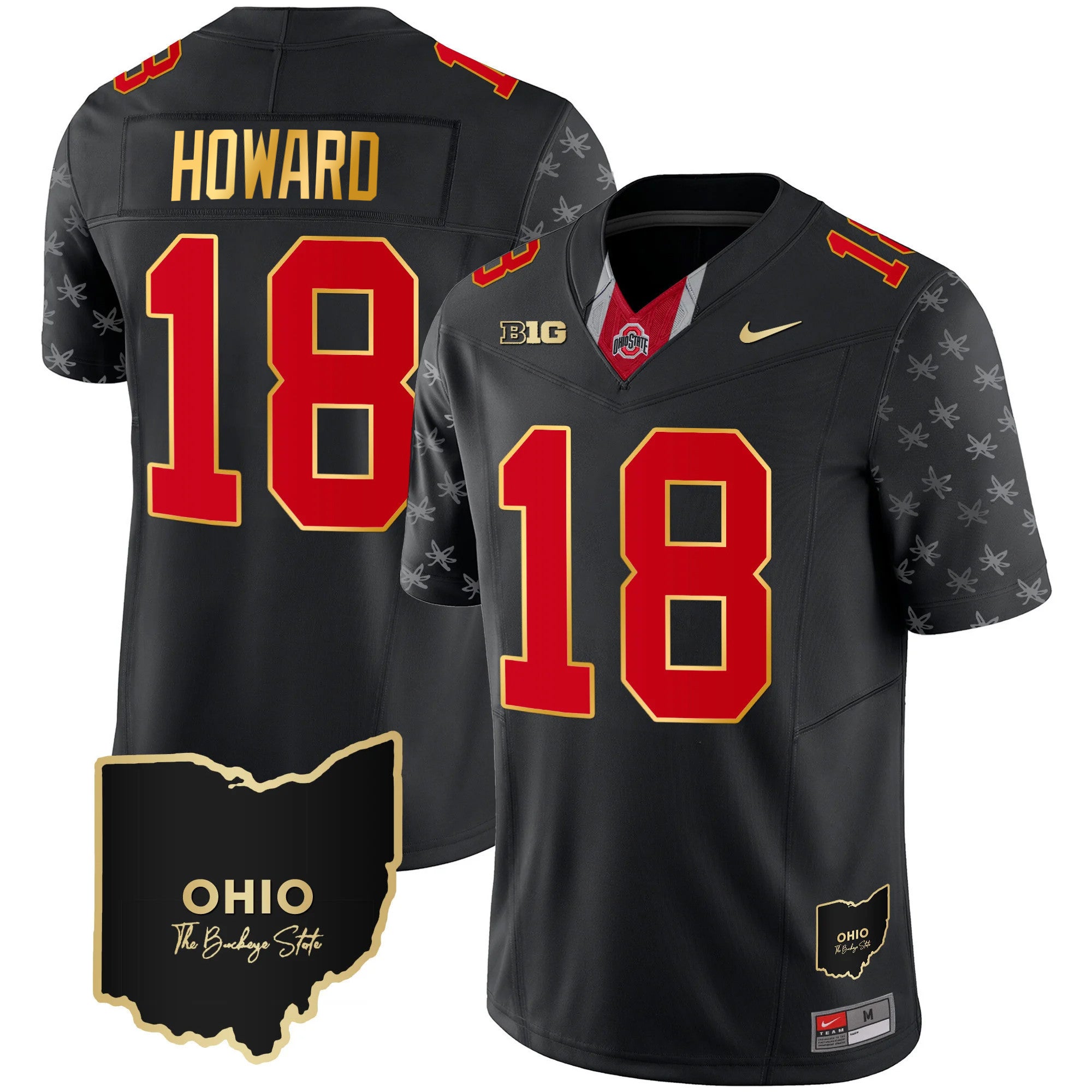 Men's Ohio State Buckeyes 2024 Alternate Gold Jersey - Stitched