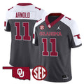 Men's Oklahoma Sooners 2024 Vapor Limited Jersey - SEC Patch - All Stitched